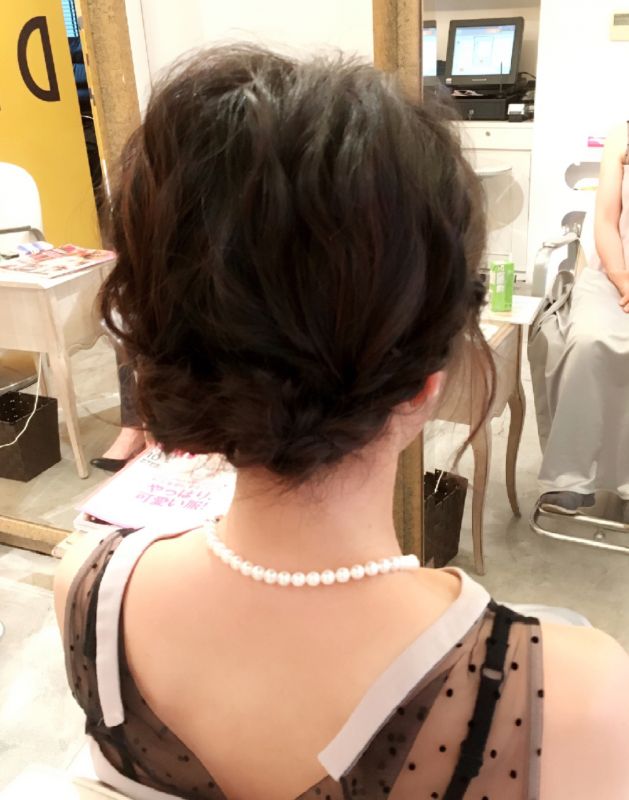 横浜元町美容院ラムデリカのYUKAがおくる結婚式お呼ばれヘアアレンジ！リアルサロンワーク✨